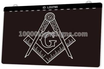 LD3785 Square And Compasses On Masonic Lodge Charter