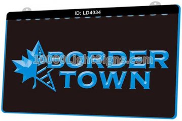 LD4034 Canadian American Flag Brorder Town