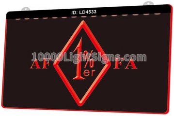 LD4533 Outlaw Biker 1% er One Percenter AFFA Ring