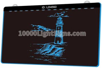 LD4563 Lighthouse Cliff Edge Over The Sea