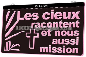 LD4616 Jesus Cross Les Cieux Racontent et Nous Aussi Mission
