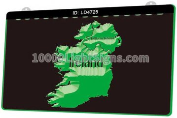 LD4725 Silhouette Of Ireland