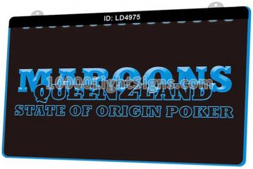 LD4975 Maroons Queenzland State Of Origin Poker