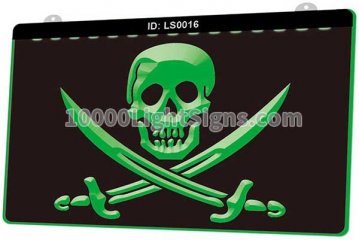 LS0016 Pirates Skull
