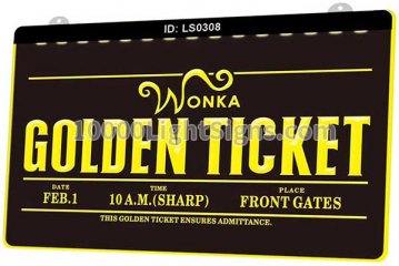 LS0308 Wonka Golden Ticket