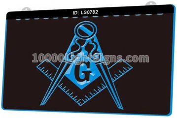 LS0782 Masonic Mason Freemason Emblem