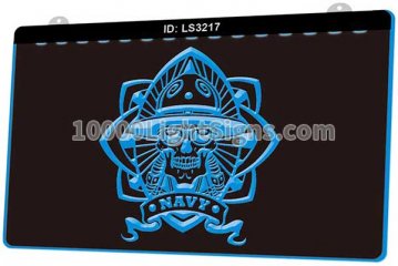 LS3217 US Navy Skull