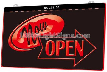 LS1132 Now Open Shop Bar Pub