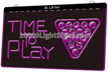 LS1161 Time To Play Pool Snooker Room