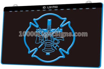 LS1703 Firefighter Fire Helmet Axe Ladder