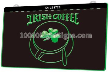 LS1729 Irish Coffee Cup Shop Shamrock