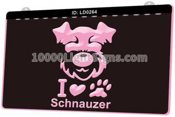 LD0264 I Love Schnauzer