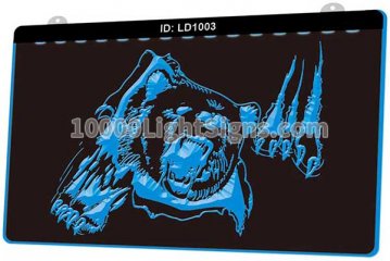 LD1003 Angry Bear Ripped Skin