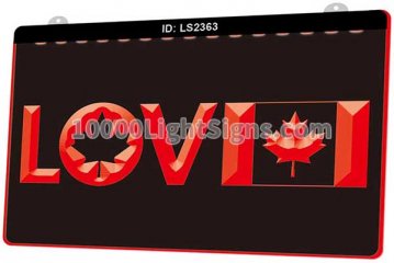 LS2363 Love Canadian Flag