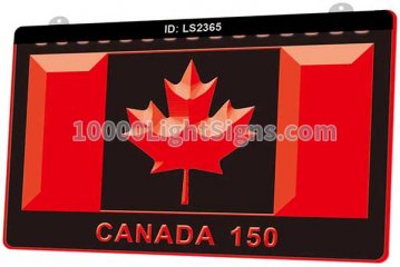 LS2365 Love Canadian Flag 150