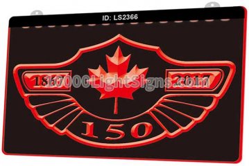 LS2366 Love Canadian Flag 150