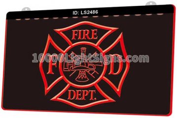 LS2486 Fire Dept Axe Ladder
