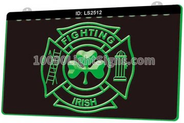 LS2512 Firefighter Fire Dept Fighting Irish