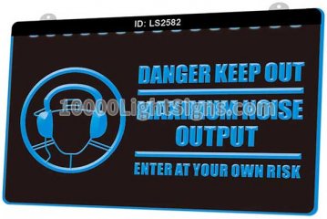 LS2582 Danger Keep Out Maximum Noise Output