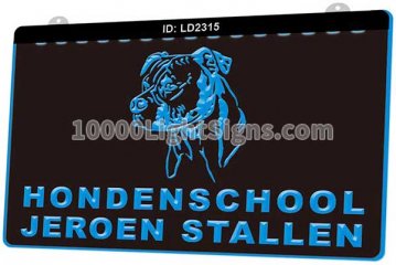 LD2315 Dog head Pet Honden School Jeroen Stallen