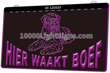 LD2323 Dog Pet Hier Waakt Boef
