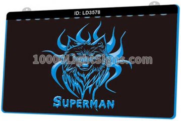 LD3578 Wolf Face Superman