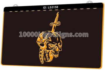 LS3158 Sword Skull