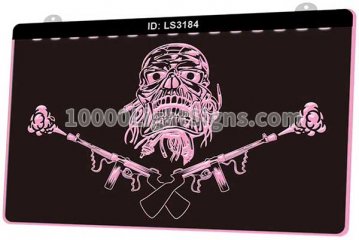 LS3184 Skull Gun Cross