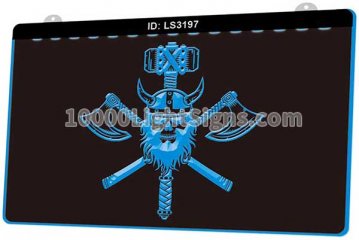 LS3197 Axe Sword Viking