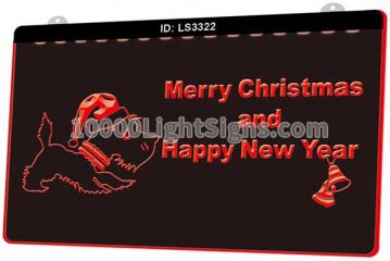LS3322 Merry Christmas Happy New Year