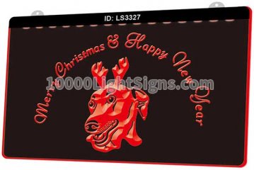 LS3327 Merry Christmas Happy New Year