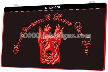 LS3328 Merry Christmas Happy New Year