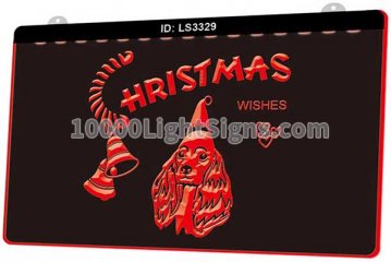 LS3329 Merry Christmas Happy New Year Wishes