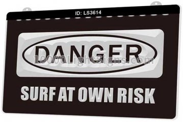 LS3614 Danger Surf At Own Risk