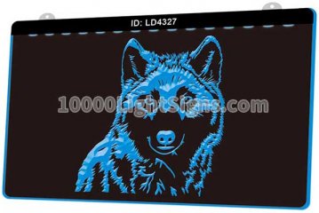 LD4327 Dog Husky Alaskan Malamute Pet