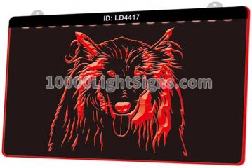 LD4417 Dog Head Animal