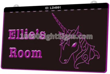 LD4991 Unicorn Horse Head Ellies Room