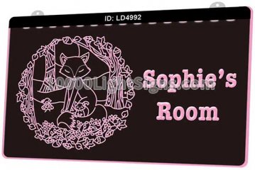 LD4992 Fox Flowers Leaves Sophies Room