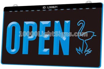 LS0621 Open Flamingo Animals