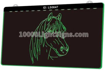 LS0647 Horse Head
