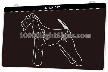LS1087 Airedale Terrier Dog Pet