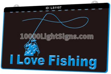 LS1107 I Love Fishing Fish Sport