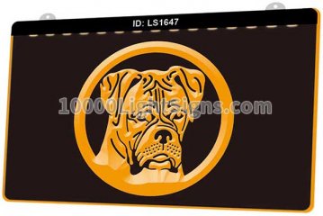 LS1647 Boxer Dog Pet Animals Shop