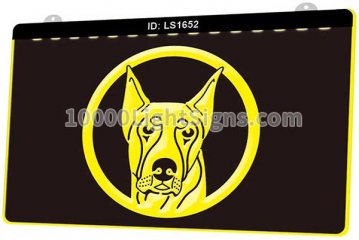 LS1652 Doberman Pinscher Dog Pet Shop
