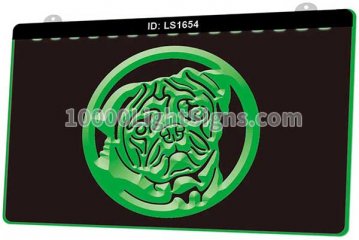 LS1654 Pug Dog Pet Shop