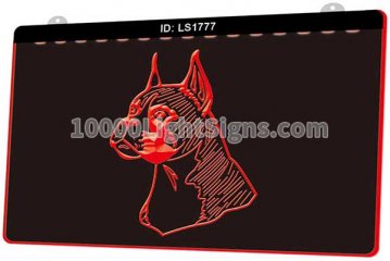 LS1777 Boxer Head Dog Lure Pet Shop