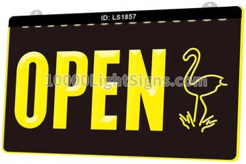 LS1857 Open Flamingo Animals