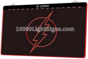 LD0054 Flash Superhero DC Comic Logo Hero Bolt Sew Iron