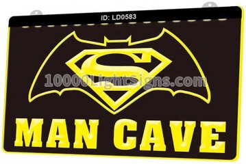 LD0583 Man Cave Superman Batman