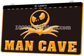 LD0674 Jack Skellington Face Man Cave